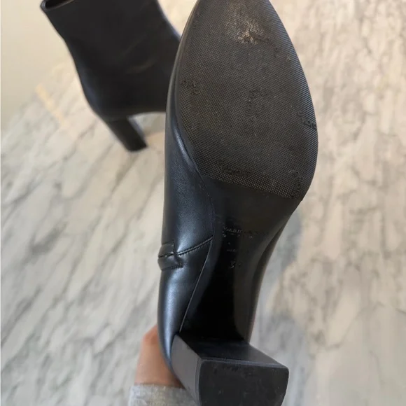 Saint Laurent Lou 70mm Boot Black Lambskin Leather sz 39 - Picture 10 of 12